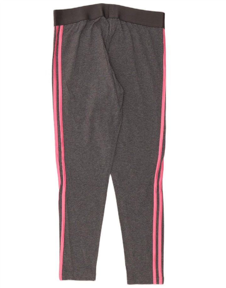 ADIDAS Womens Leggings UK 16/18 Large  Grey