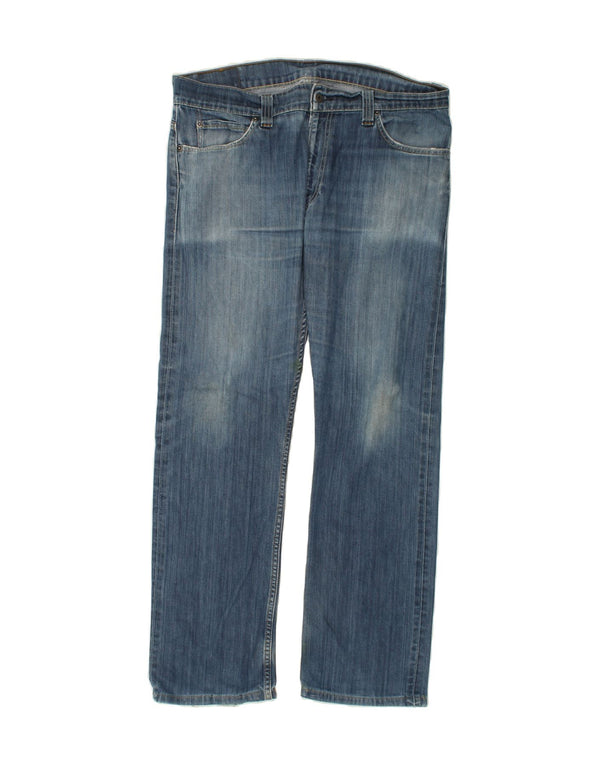 LEVI'S Mens Straight Jeans W38 L32  Blue Cotton