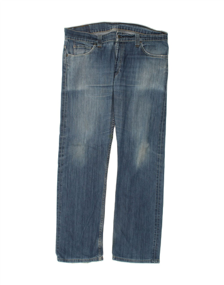 Męskie proste dżinsy LEVI'S W38 L32 Niebieskie bawełniane
