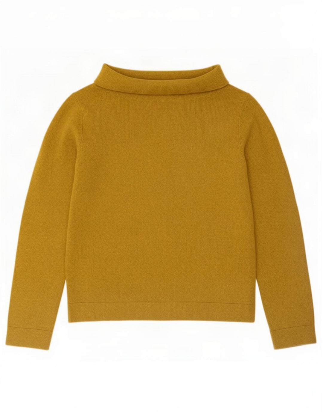 Sweter damski Hobbs z wywijanym dekoltem UK 14, średnia żółta wełna