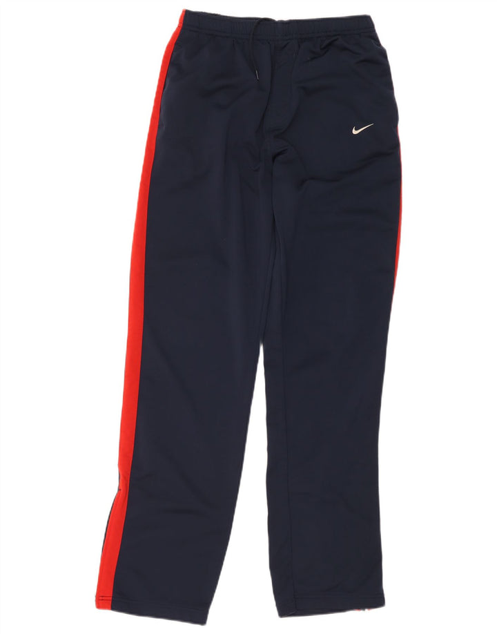 Chłopięce spodnie dresowe Nike 13-14 lat XL, granatowy, poliester z blokami kolorów