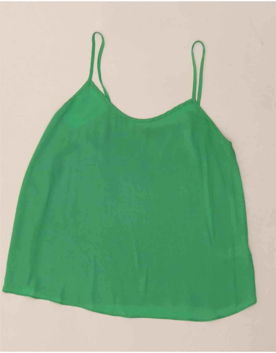 Topshop damski top na ramiączkach UK 10, mały, zielony, poliester