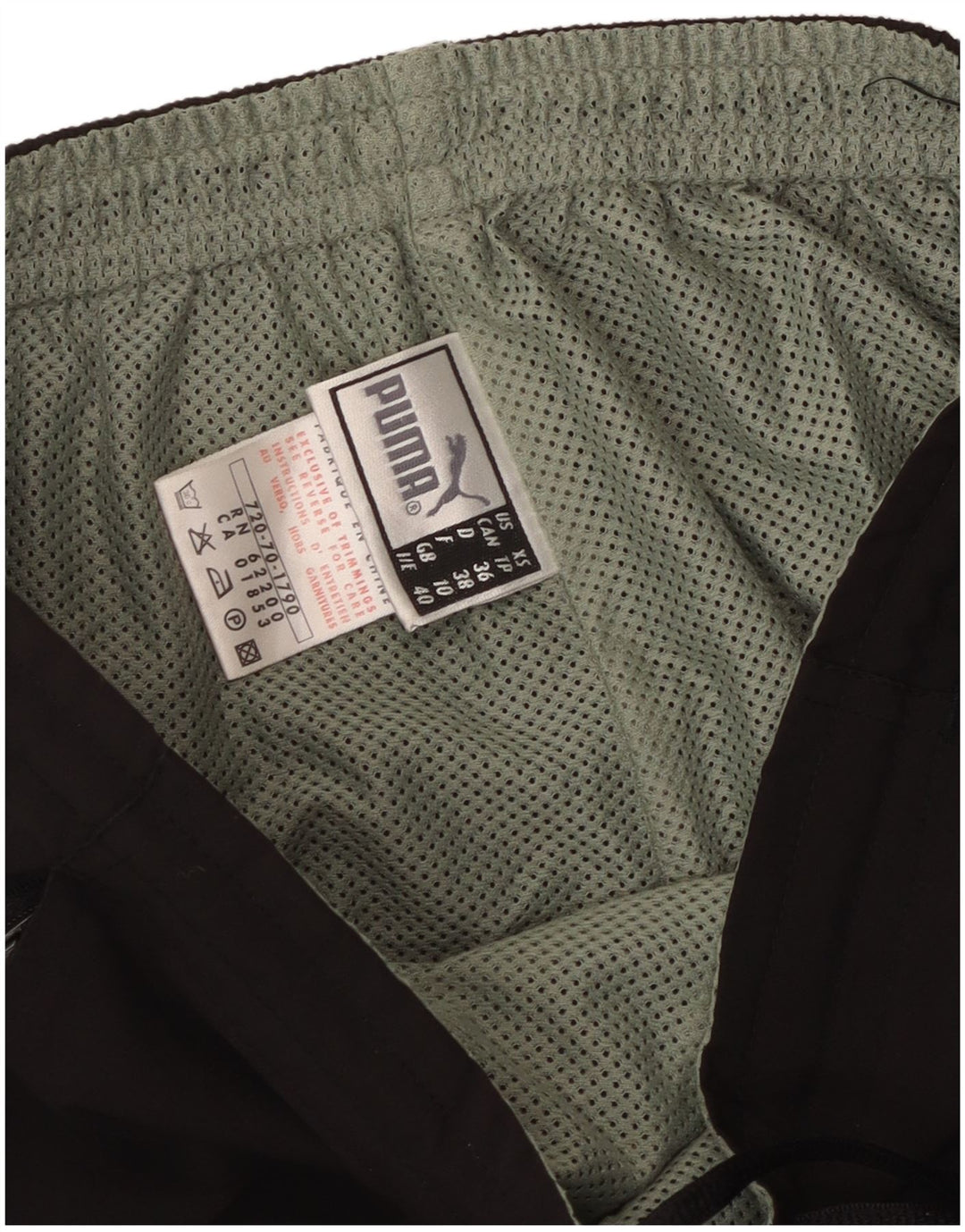 Damskie spodnie dresowe PUMA UK 10, małe, czarne, poliestrowe