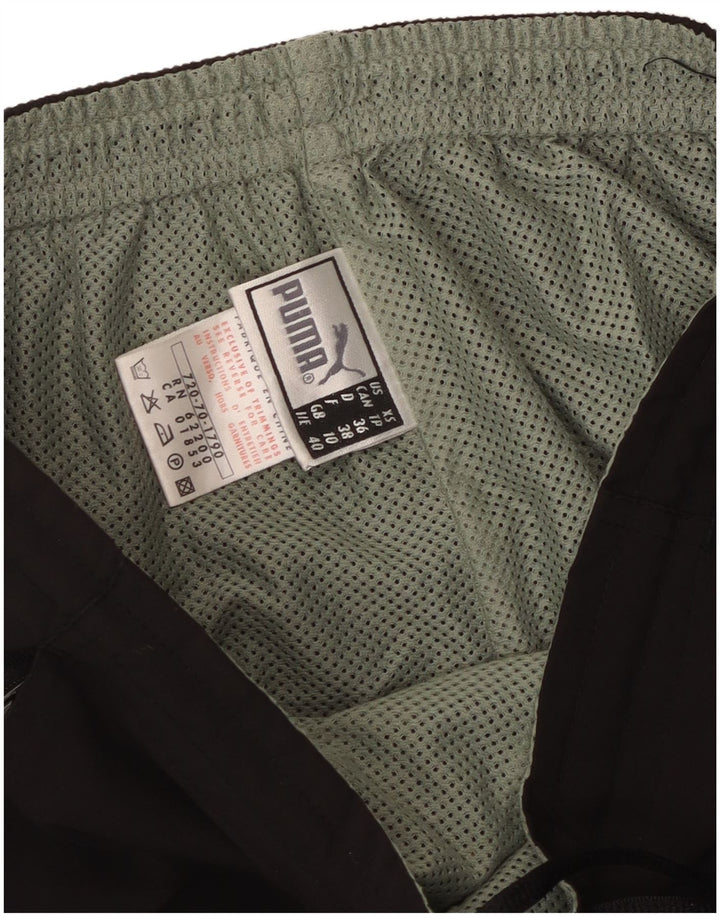 Damskie spodnie dresowe PUMA UK 10, małe, czarne, poliestrowe