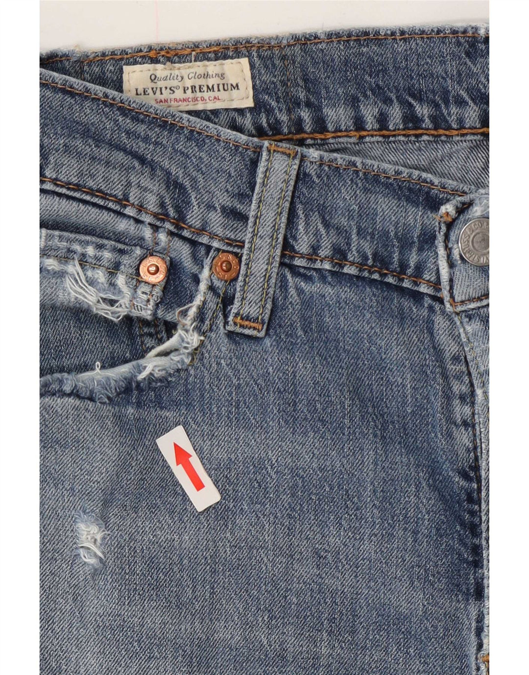 Damskie jeansy Levi's 511 Tapered W30 L30 Niebieskie bawełniane