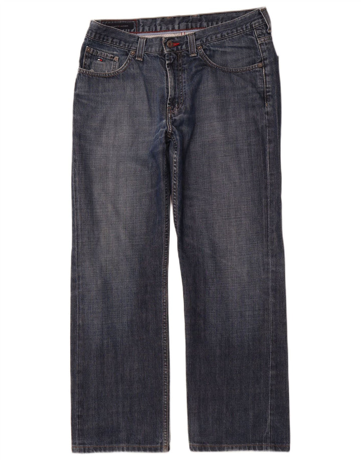 Męskie proste dżinsy TOMMY HILFIGER W34 L32 Niebieskie bawełniane