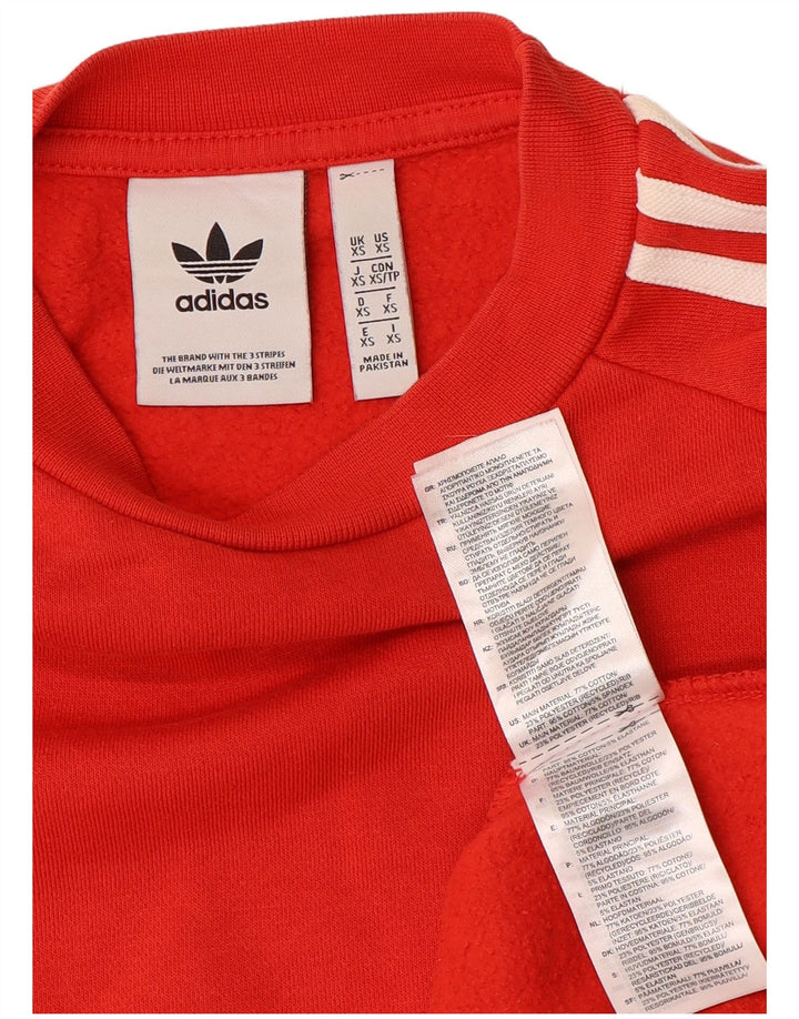 Adidas Męska Bluza Sweter XS Czerwona Bawełna