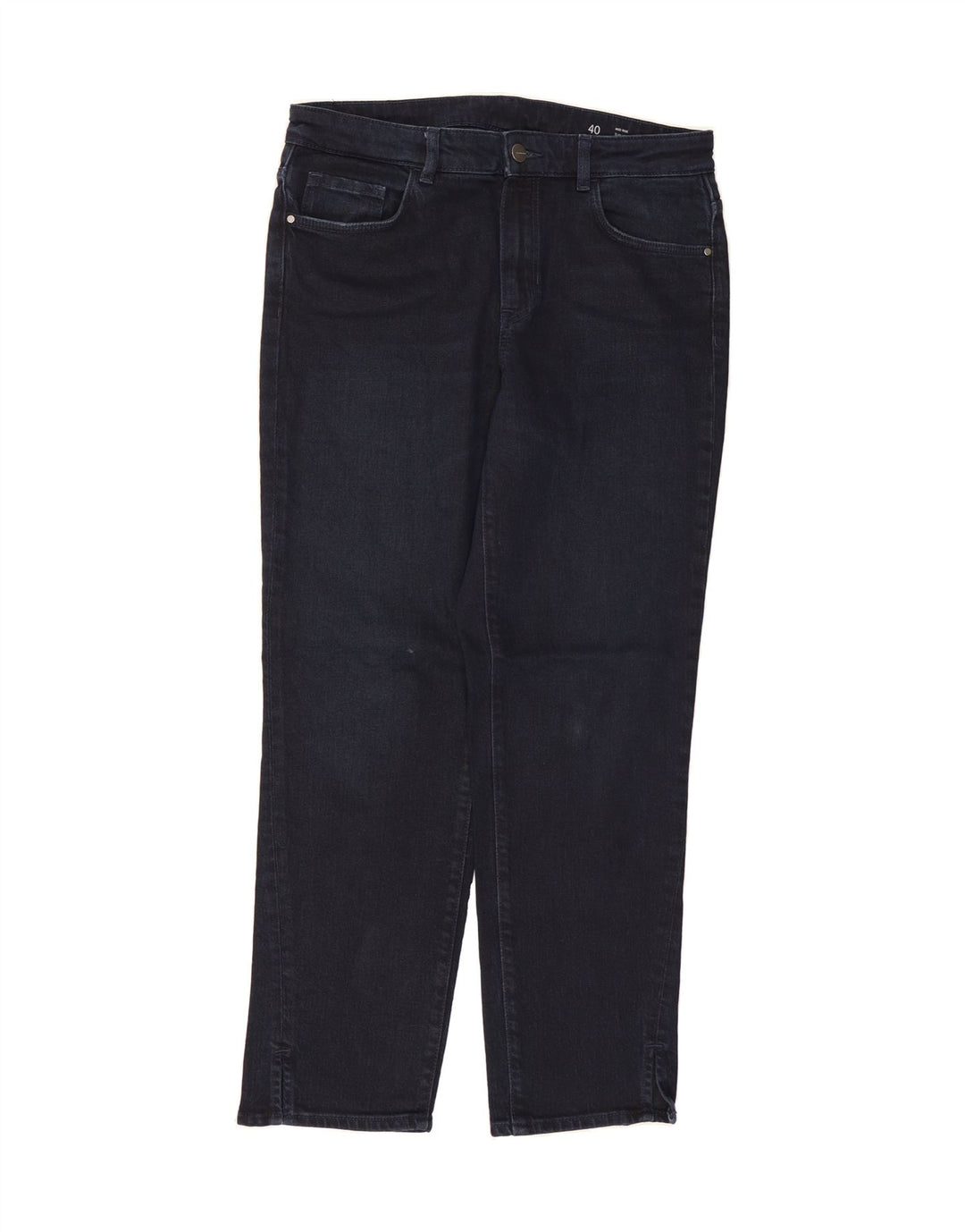 MASSIMO DUTTI Womens Mid Rise Slim Jeans EU 40 Medium W32 L28 Navy Blue Vintage Massimo Dutti and Second-Hand Massimo Dutti from Messina Hembry 
