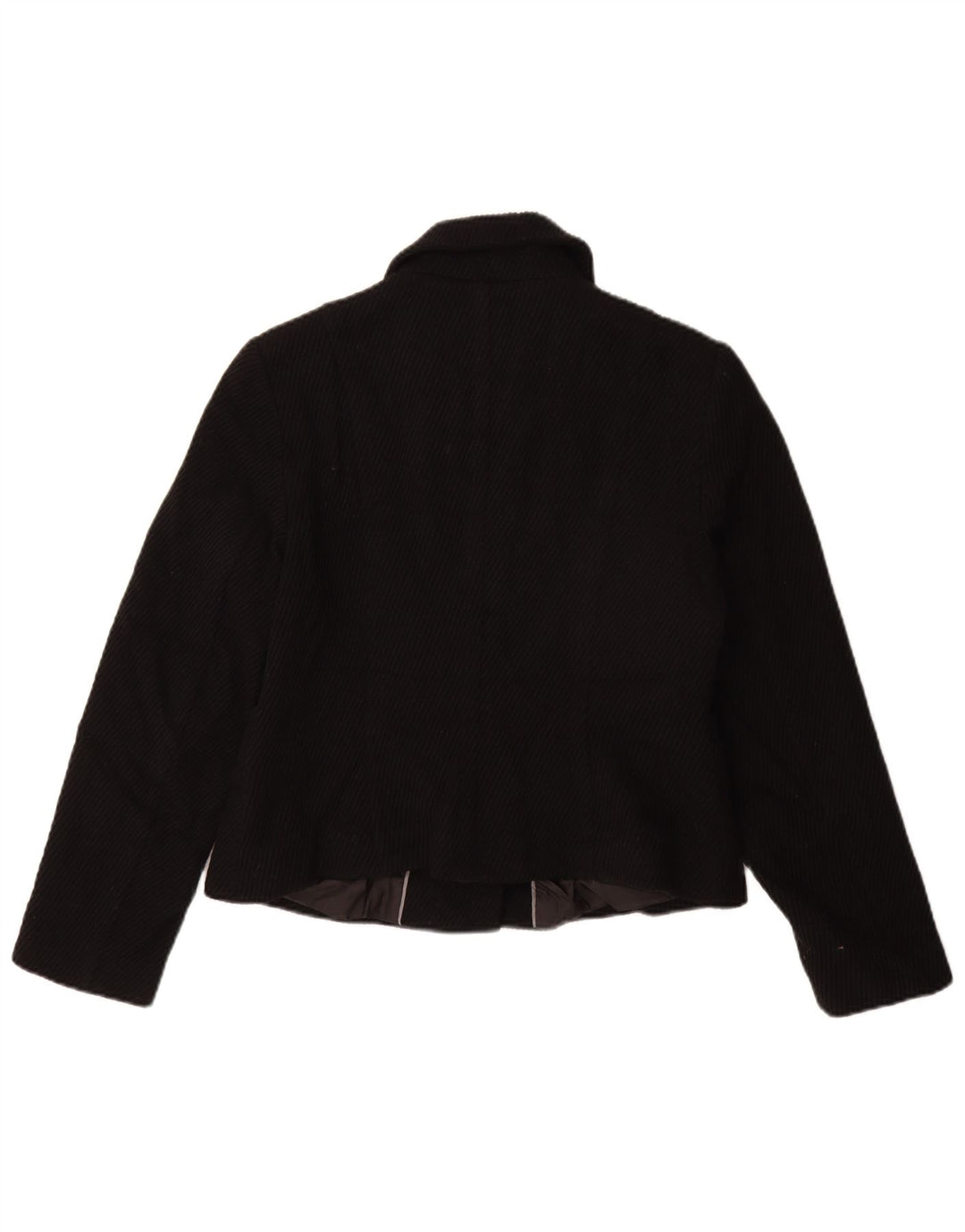 Krótki płaszcz damski Marks & Spencer UK 14, średni czarny wiskoza