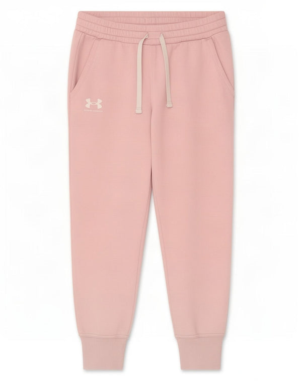 Damskie spodnie dresowe Under Armour Joggers UK 14 Średnioróżowe bawełniane