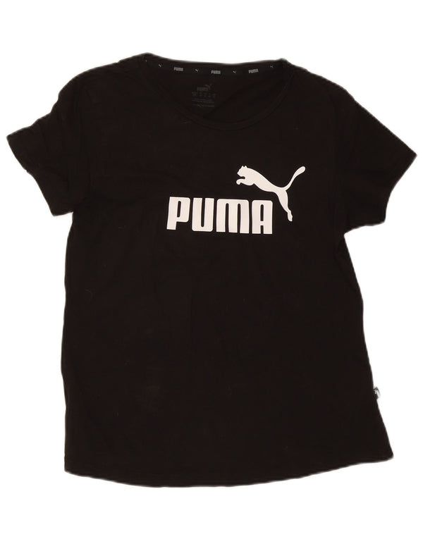 Damska koszulka z grafiką Puma Top UK 14, duża, czarna bawełna