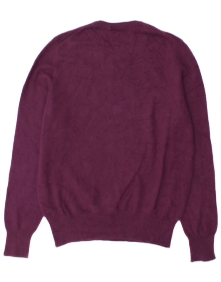 Damski sweter Marks & Spencer z okrągłym dekoltem, UK 12, średni fiolet