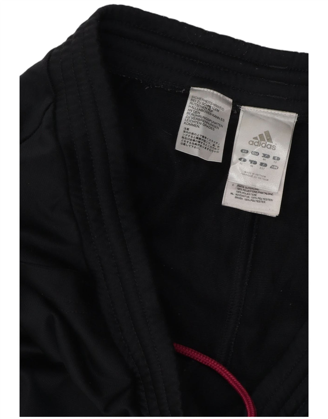 Damskie spodnie dresowe ADIDAS Joggers UK 16, duże granatowe, poliestrowe