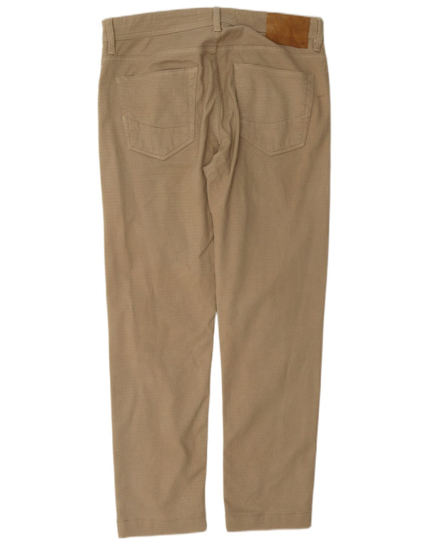 SIVIGLIA Męskie spodnie typu slim casual W34 L30 Beżowa bawełna