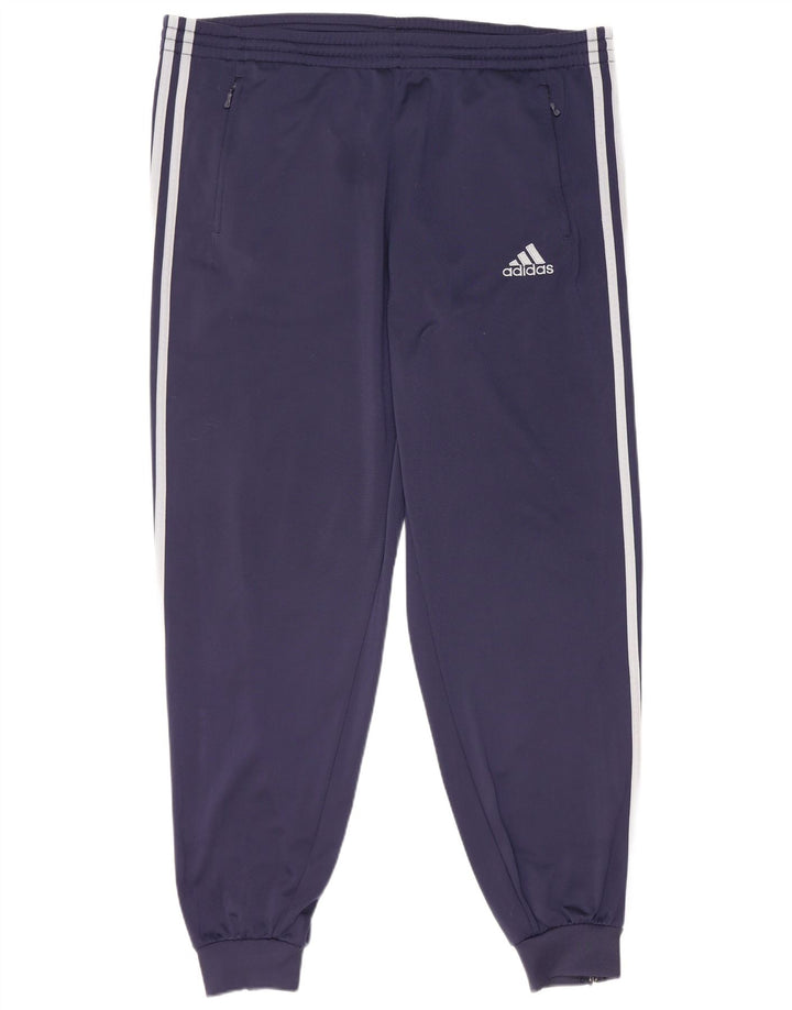 Męskie spodnie dresowe Adidas Joggers UK 40/44 Średni granatowy poliester