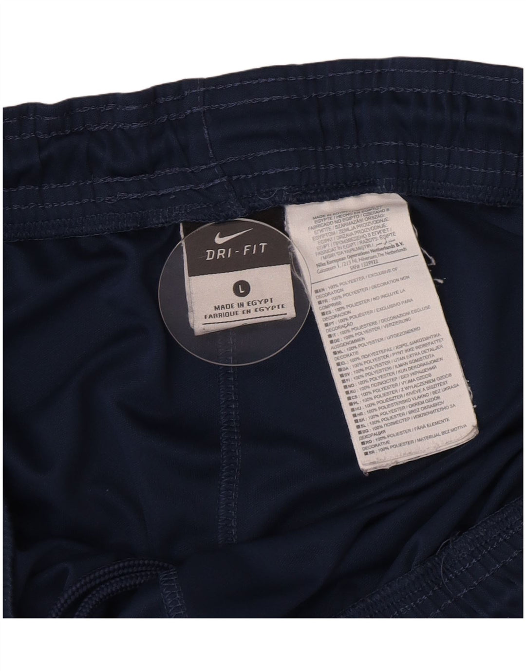 Męskie spodenki sportowe Nike Dri Fit, duże, granatowe, z poliestru