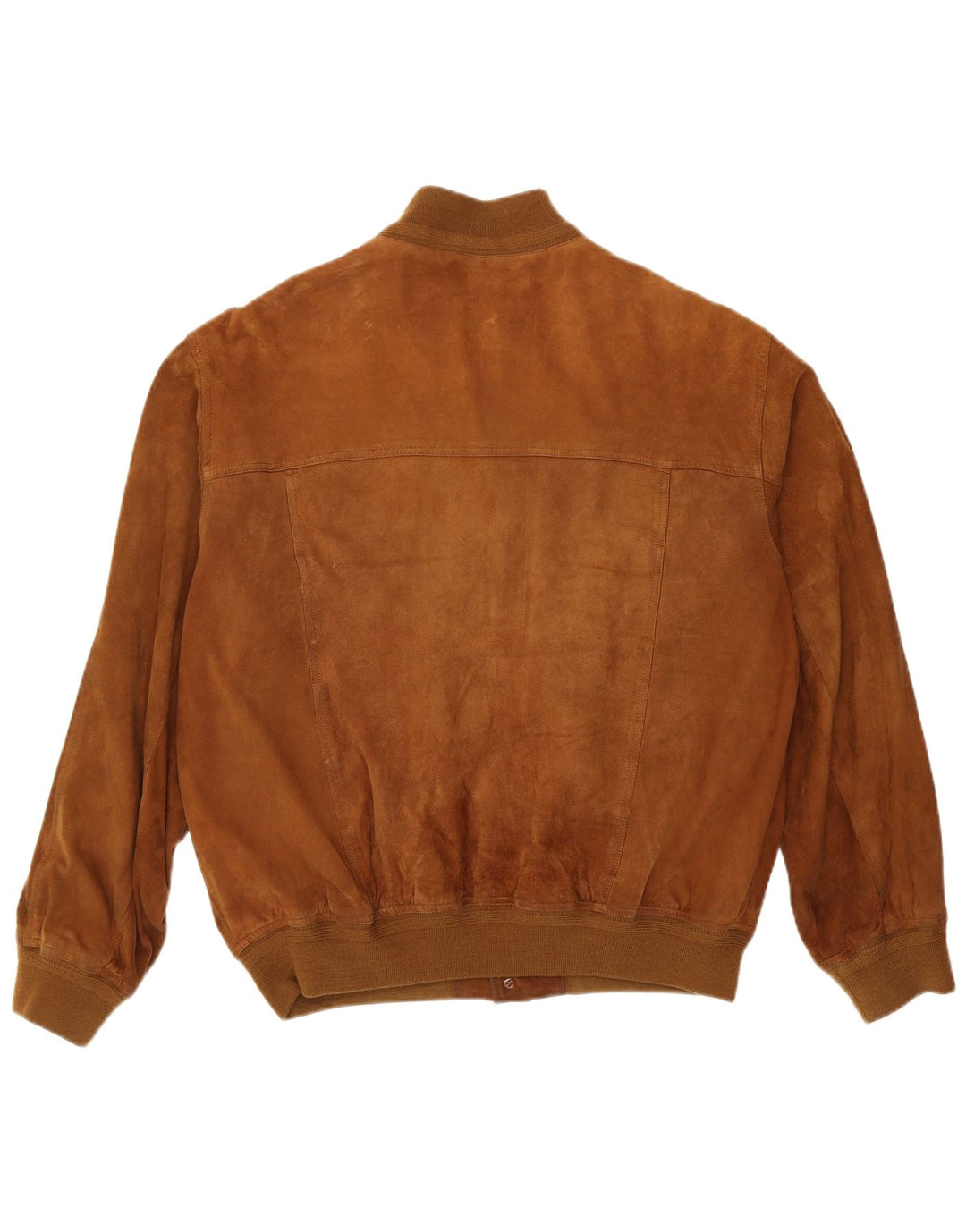Vintage męska zamszowa kurtka bomber IT 55 2XL brązowa skóra