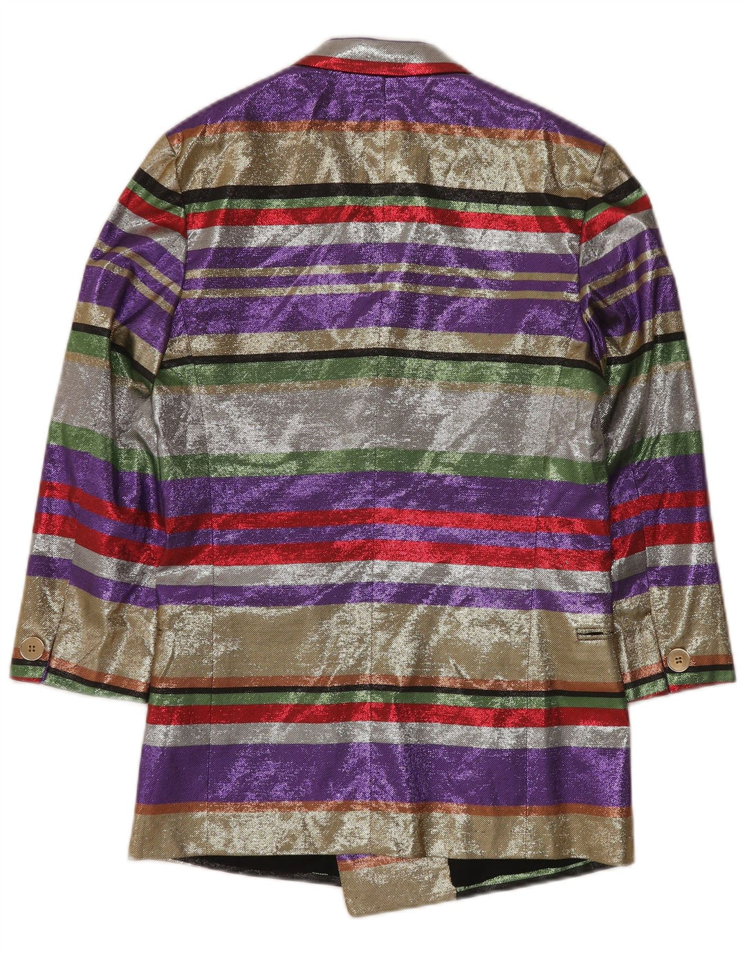 Damska marynarka VINTAGE z rękawem 3/4 EU 40 w średnie wielokolorowe paski