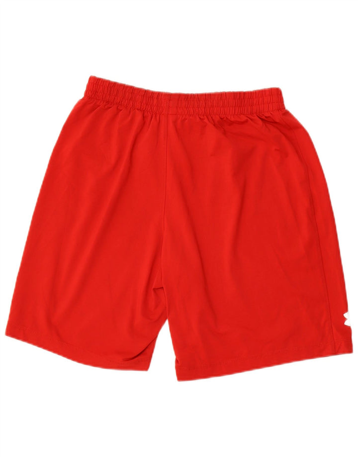 Chłopięce spodenki sportowe Under Armour 11-12 lat, duże, czerwone, poliestrowe