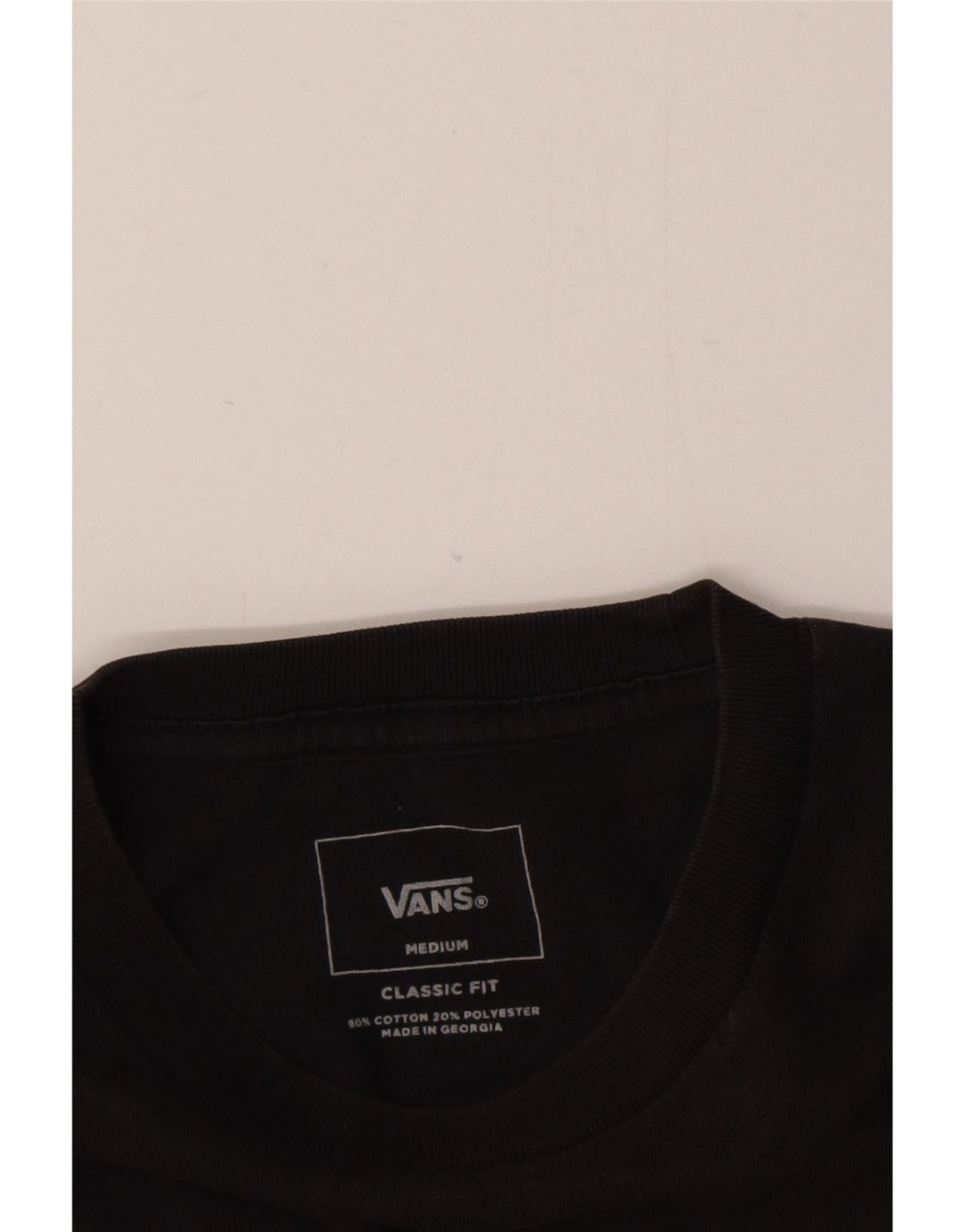 T-shirt męski Vans o klasycznym kroju, bawełniany, w kolorze średnioszarym