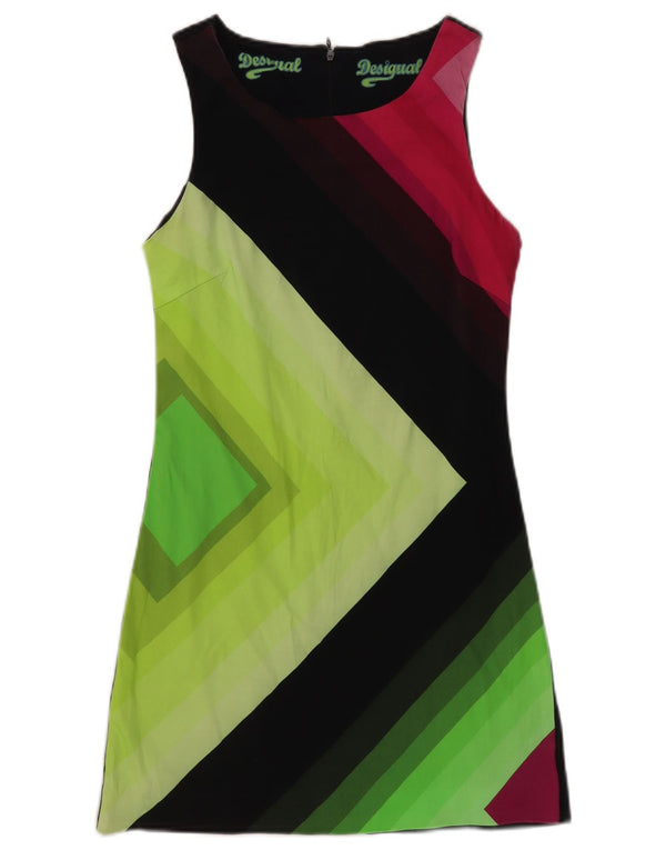Damska sukienka płaszczowa Desigual UK 12, średnia, wielokolorowa, geometryczna