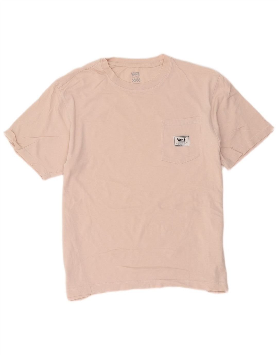 T-shirt męski Vans, duży, różowy, bawełniany