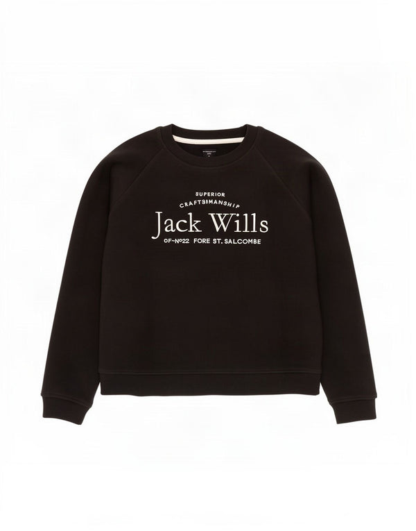 Damska bluza dresowa Jack Wills Graphic Oversize UK 12 Medium Black