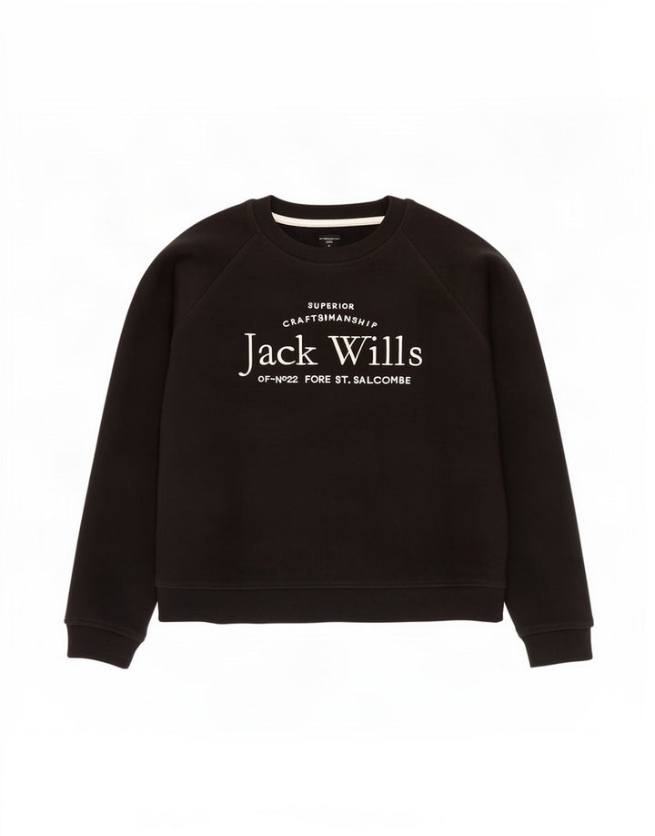 Damska bluza dresowa Jack Wills Graphic Oversize UK 12 Medium Black