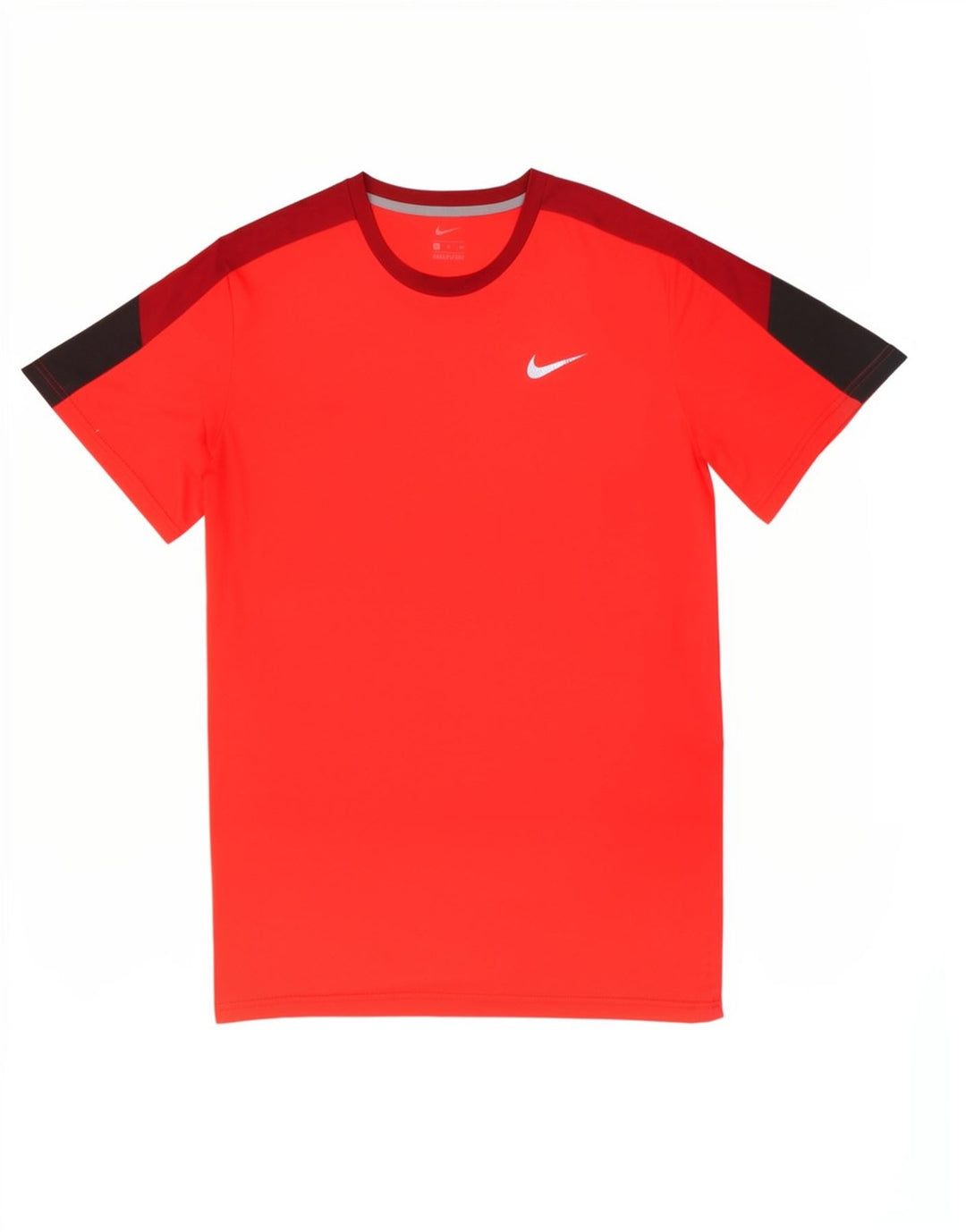 T-shirt męski Nike XL, czerwony, z blokami kolorów, poliester