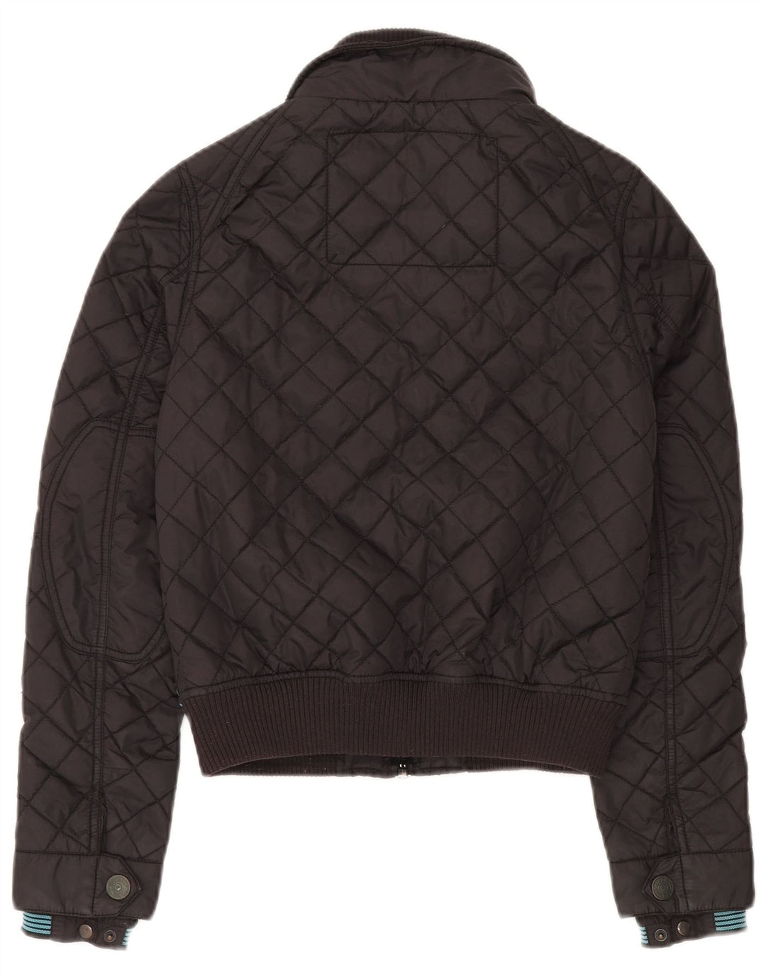 Damska pikowana kurtka użytkowa Superdry UK 10, mała, czarna, nylonowa