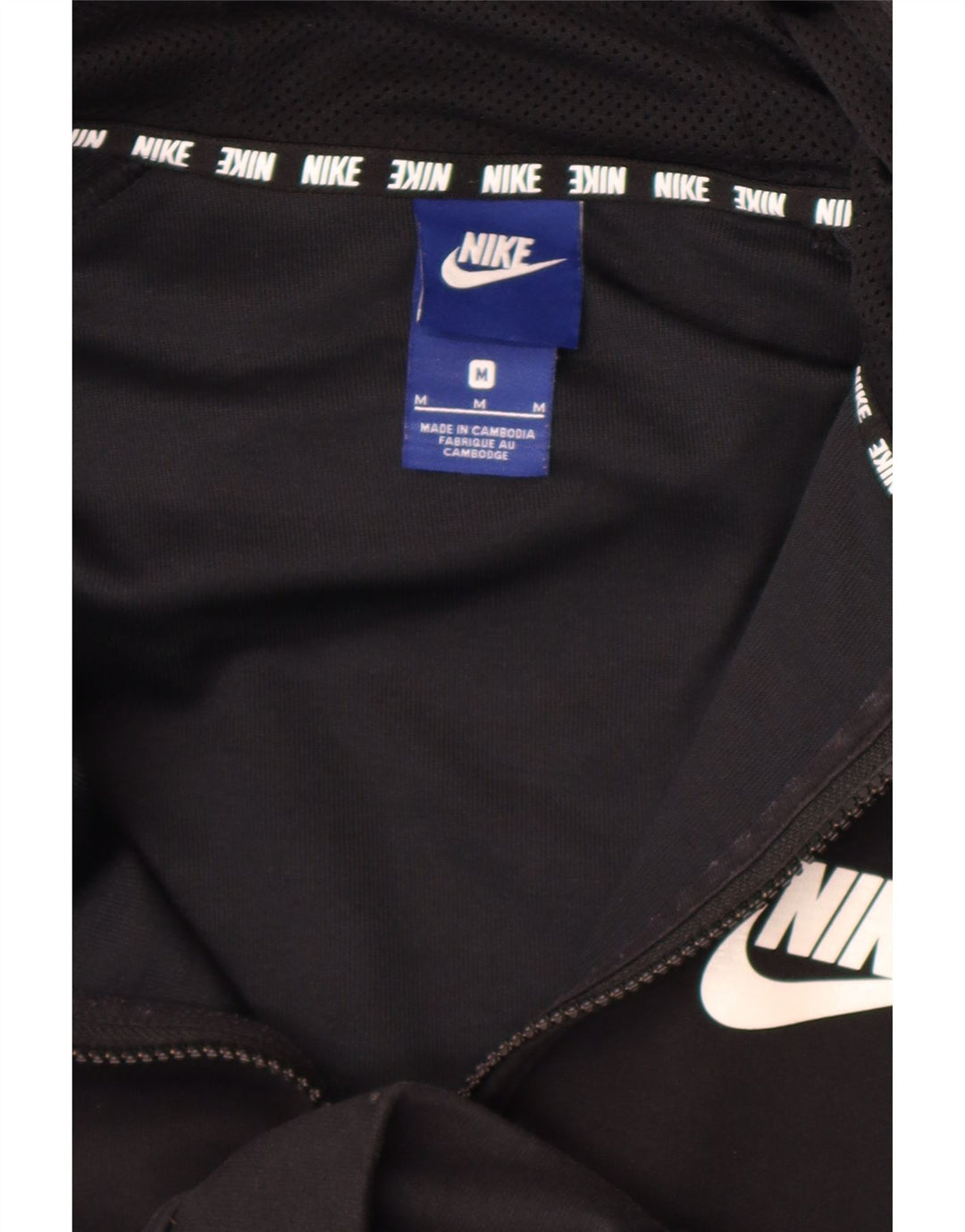 Męski sweter z kapturem i zamkiem błyskawicznym Nike, średni czarny