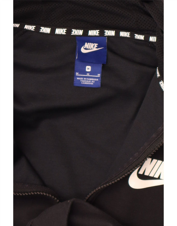Męski sweter z kapturem i zamkiem błyskawicznym Nike, średni czarny