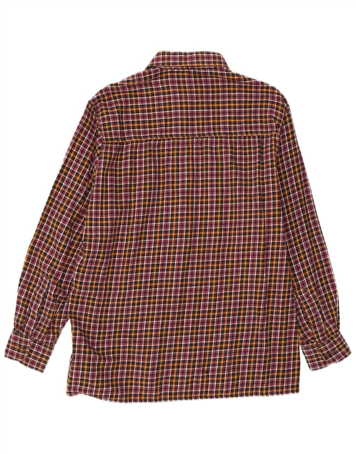 Męska koszula flanelowa VINTAGE rozmiar 41/42, duża, wielokolorowa bawełniana krata