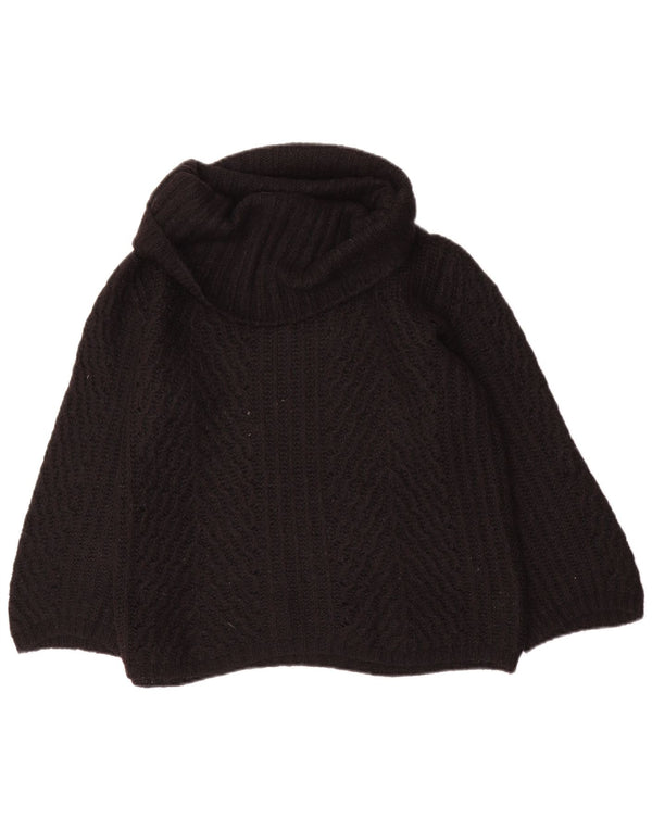 Damski sweter Armani Jeans z rękawami 3/4 i okrągłym dekoltem UK 14, duży czarny