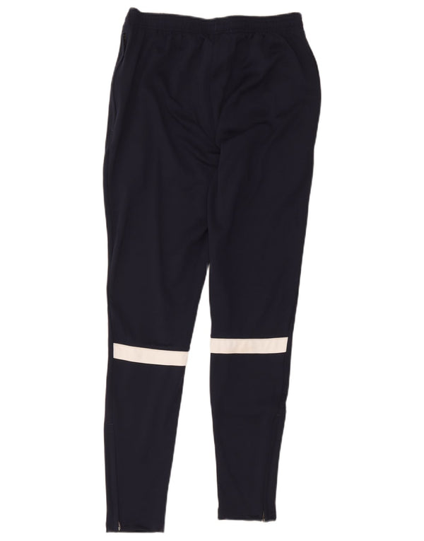 Damskie spodnie dresowe Nike Dri Fit UK 8, małe, granatowe, z blokami kolorów