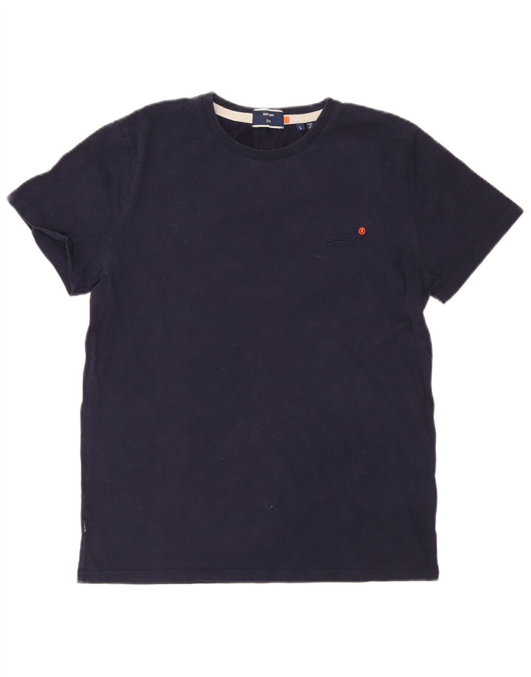 T-shirt damski Superdry Top UK 16, duży, granatowy, bawełniany