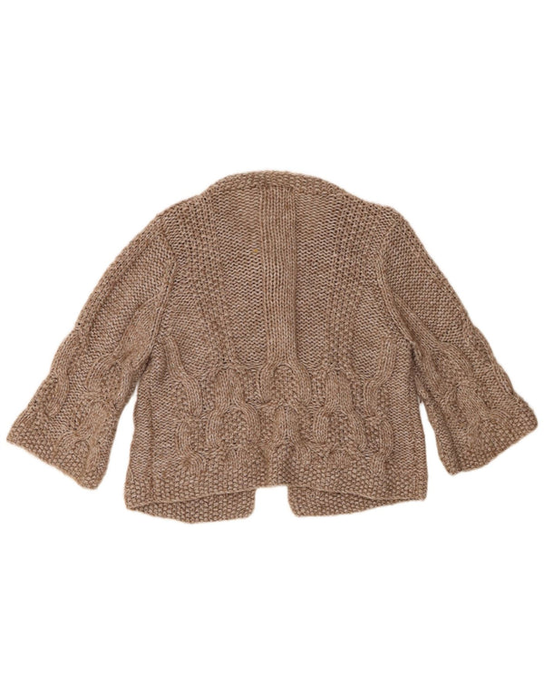 Marks & Spencer Damski sweter z krótkim rękawem 3/4, UK 16, duży beżowy