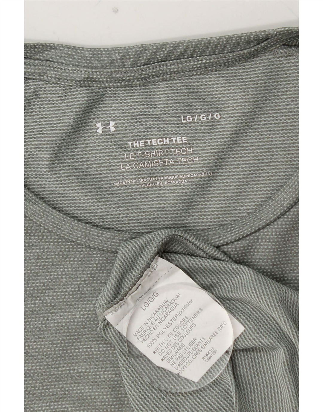 UNDER ARMOUR Męski T-shirt Top, duży, zielony, poliester