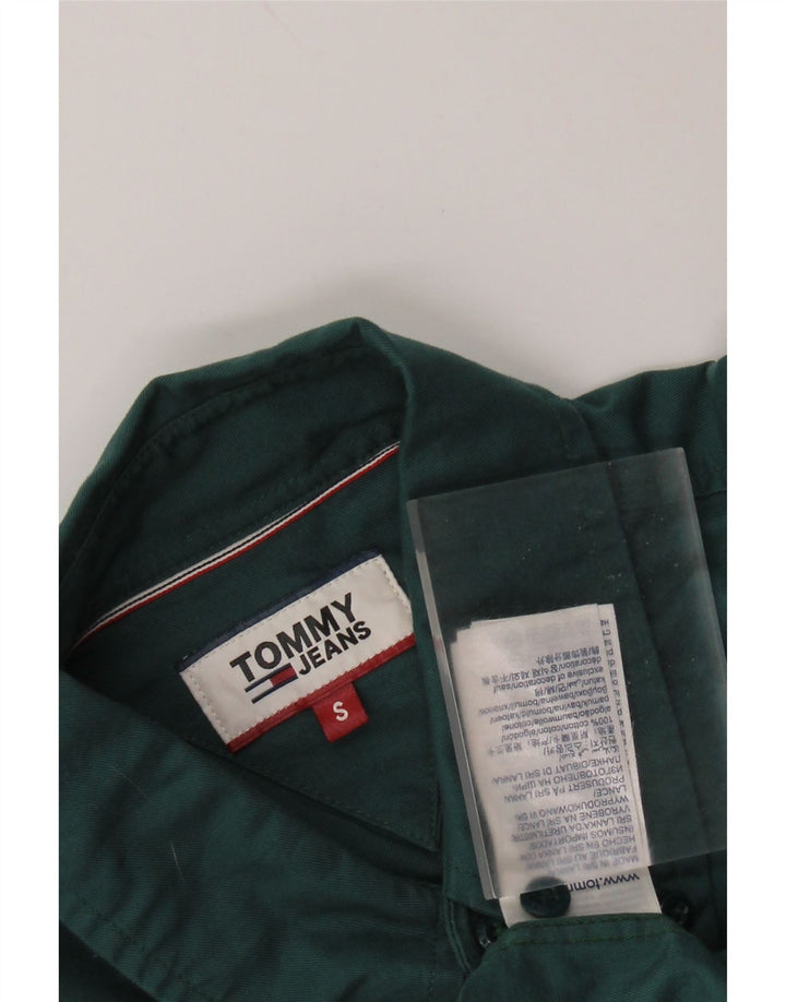 Koszula męska TOMMY HILFIGER, mała, zielona, bawełniana