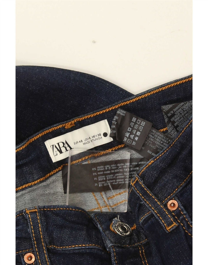Jeansy damskie Zara Slim Flared EU 40 Medium W30 L32 Granatowa bawełna