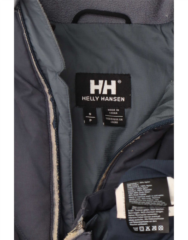 Męska ocieplana kurtka Helly Hansen UK 36, mała, granatowa, nylonowa w bloki kolorów