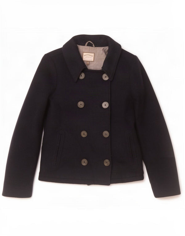 Płaszcz damski Fat Face Pea Coat UK 10 Small, granatowy, wełniany