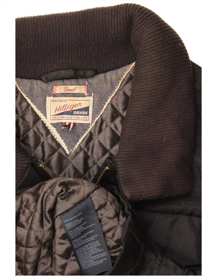 Damska kurtka użytkowa Tommy Hilfiger UK 10, mała, czarna, nylonowa