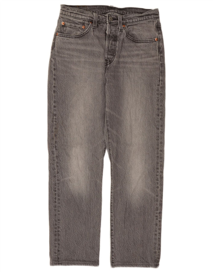 Damskie jeansy Levi's 501 Straight W27 L28 Szara bawełna