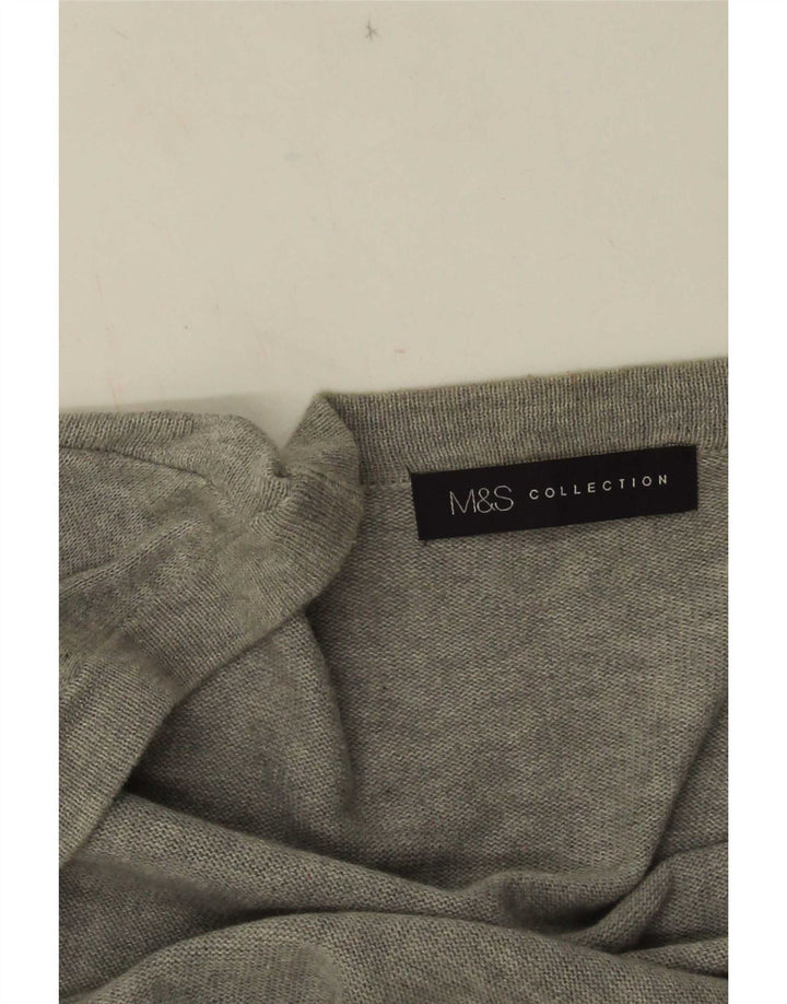 Marks & Spencer Damski sweter rozpinany UK 10, mały, szary
