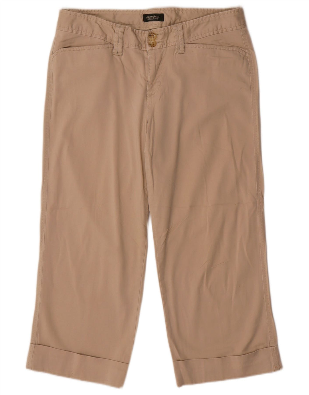 Spodnie damskie EDDIE BAUER Vashon Fit Capri US 6 Medium W32 L21 Beżowe