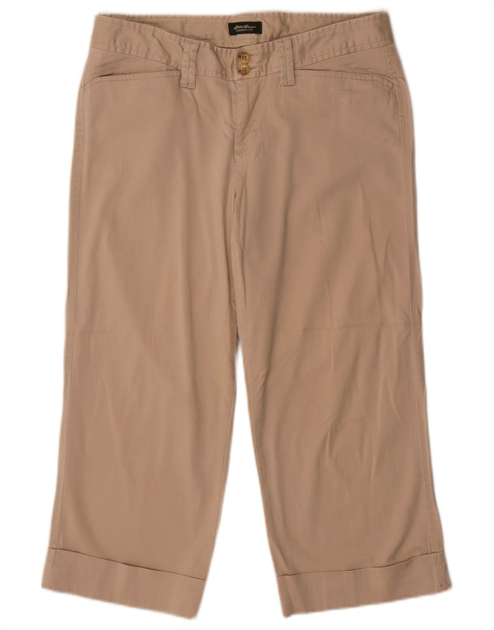 Spodnie damskie EDDIE BAUER Vashon Fit Capri US 6 Medium W32 L21 Beżowe
