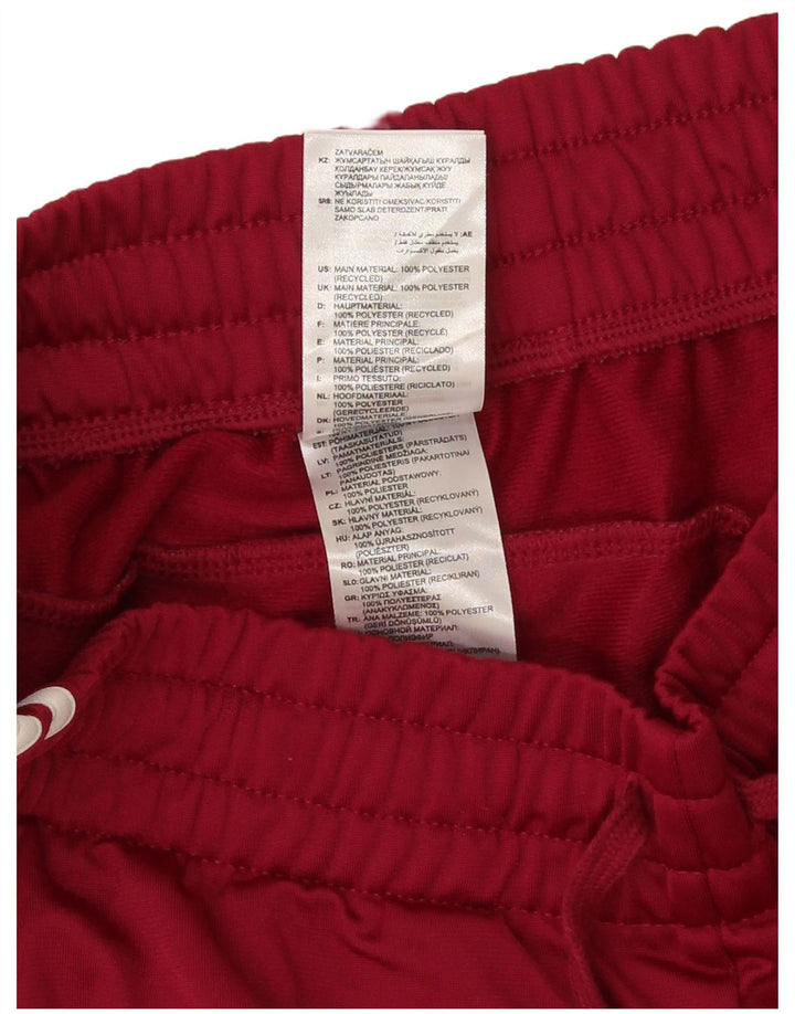 Damskie spodnie dresowe Adidas UK 8/10 Małe bordowe, poliestrowe
