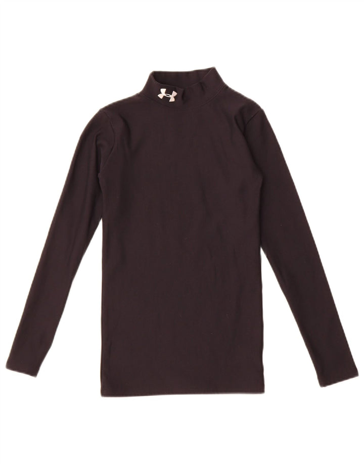 Chłopięca koszulka z długim rękawem Under Armour Cold Gear, 9-10 lat, średni czarny nylon