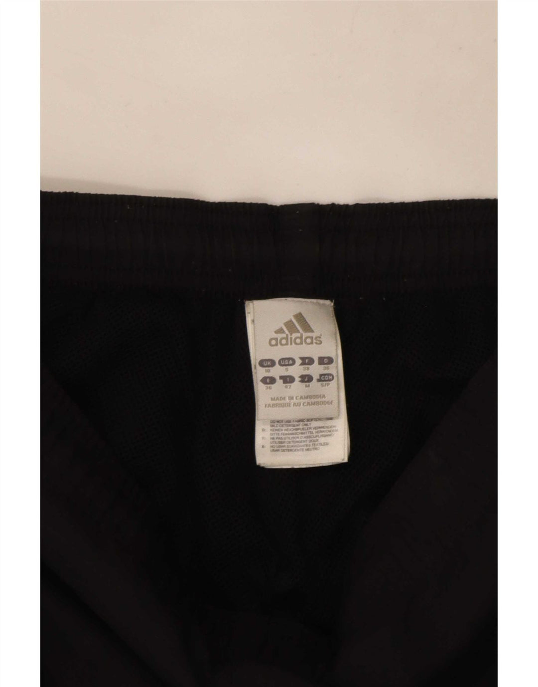 Damskie spodnie dresowe Adidas Capri UK 10, małe, czarne, poliestrowe